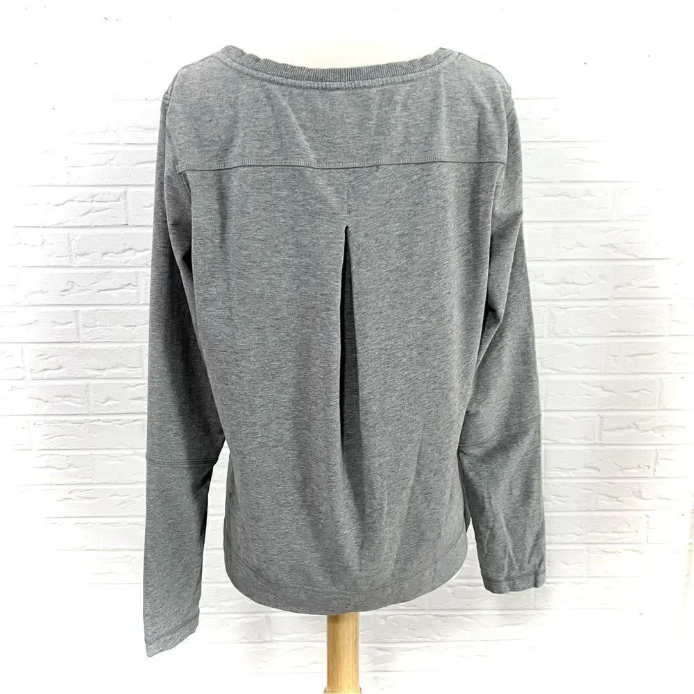 Lululemon Belle Long Sleeve Heathered Medium Grey Size 8